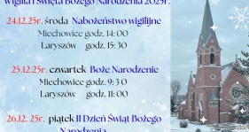 Plan nabożeństw świątecznych