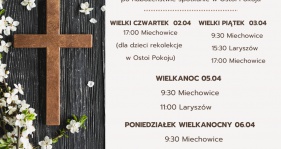 Zapraszamy na nabożeństwa Wielkiego Tygodnia i Wielkanocy